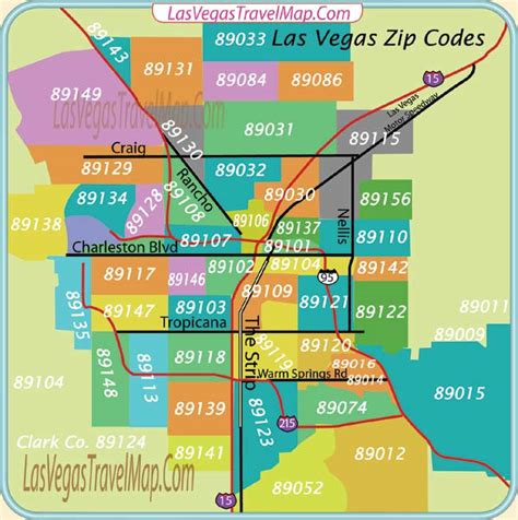 MAP Las Vegas Zip Codes Map